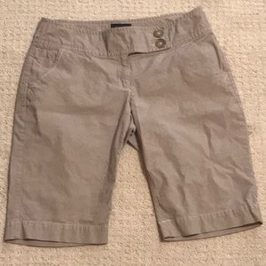 The Limited tan pinstripe shorts - size 6